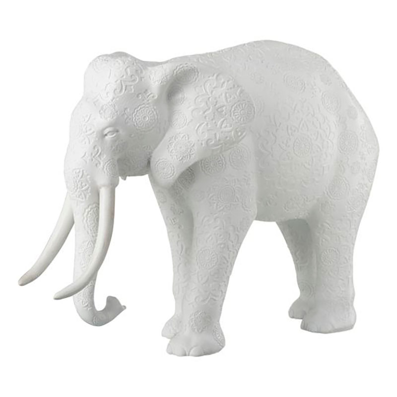 Статуэтка декоративная белый слон White Elephant Белый Статуэтка декоративная белый слон White Elephant Белый в Липецке | Loft Concept