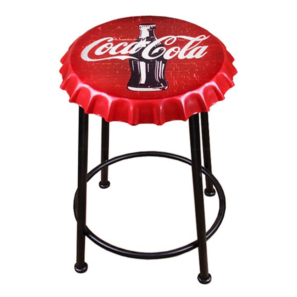 Стул Bottle Cap Coca & Cola Красный Черный Стул Bottle Cap Coca & Cola Красный Черный в Липецке | Loft Concept