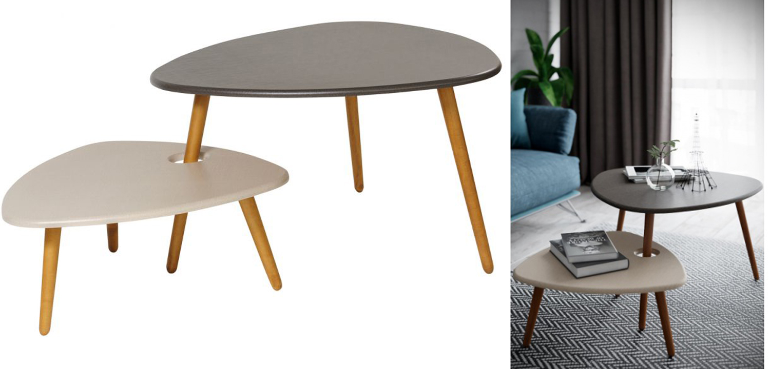 Комплект столиков Michelle duo - фото