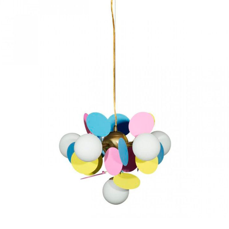 Люстра MATISSE Chandelier multicolor 6 ламп Мульти Золотой в Липецке | Loft Concept 