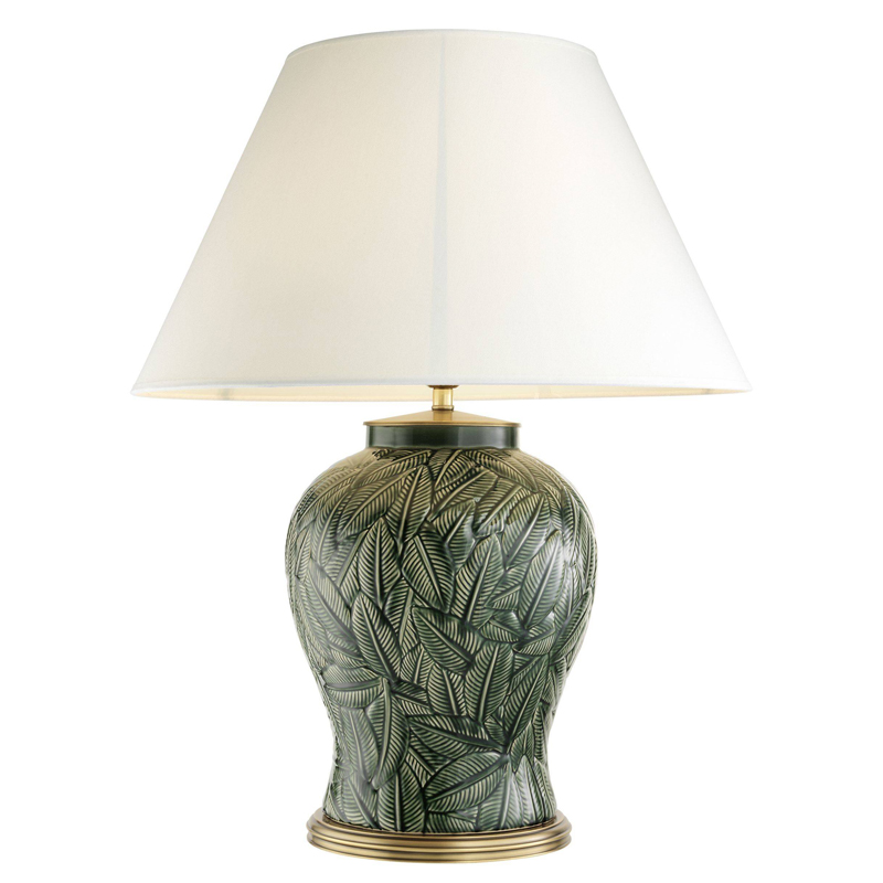 Настольная лампа Eichholtz Table Lamp Cyprus Белый Зеленый Латунь Античная полированная Настольная лампа Eichholtz Table Lamp Cyprus Белый Зеленый Латунь Античная полированная в Липецке | Loft Concept