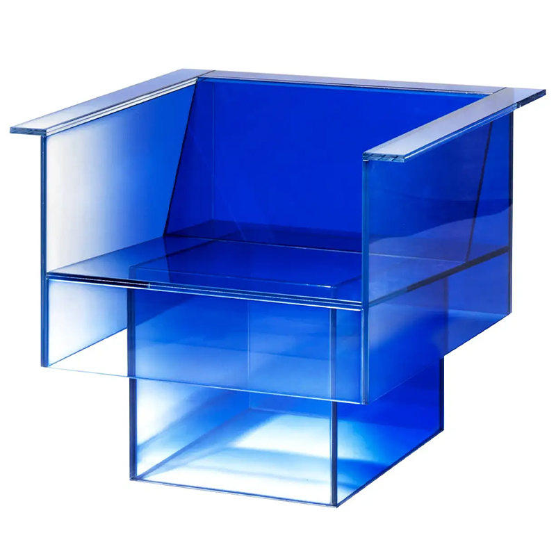 Дизайнерское Кресло Null Blue Glass Clear Armchair by Studio Buzao Прозрачный Синий Сапфирово-синий Дизайнерское Кресло Null Blue Glass Clear Armchair by Studio Buzao Прозрачный Синий Сапфирово-синий в Липецке | Loft Concept