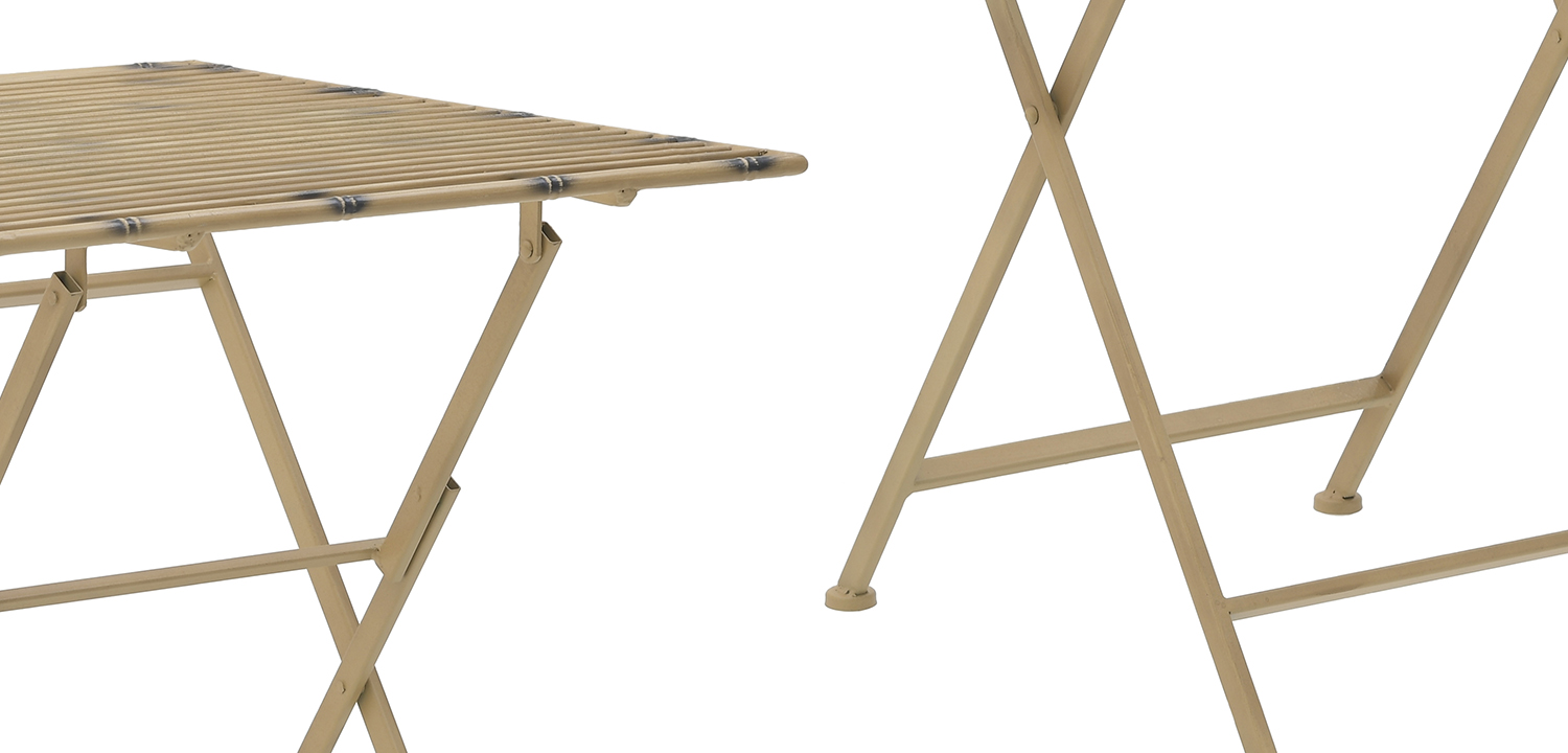 Приставной металлический складной стол Azra Metal Side Table - фото