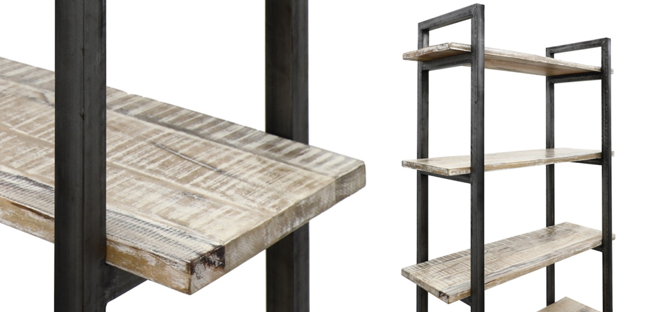 Стеллаж Takari Industrial light Wood Стеллаж Takari Industrial light Wood - Loft-Concept в Липецке