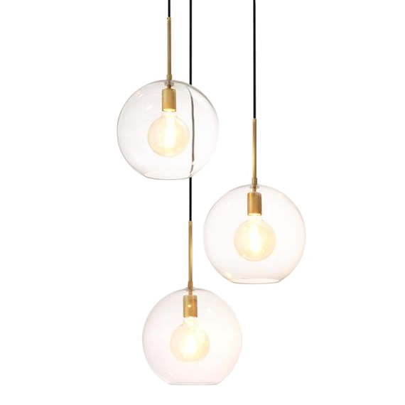 Люстра Chandelier Tango 3 light Латунь Античная полированная Темная бронза Прозрачное Стекло Люстра Chandelier Tango 3 light Латунь Античная полированная Темная бронза Прозрачное Стекло в Липецке | Loft Concept