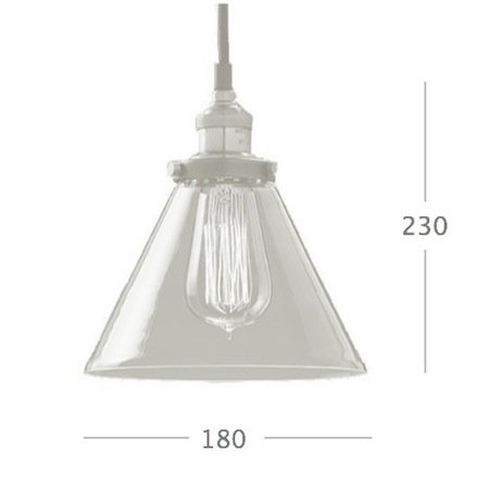 Подвесной светильник Loft Clear Glass Wide Cloche Подвесной светильник Loft Clear Glass Wide Cloche в Липецке
