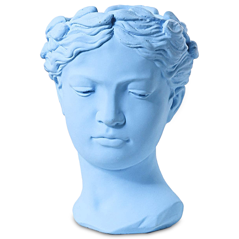 Ваза Female Bust Pastel Blue Голубой пастельный Ваза Female Bust Pastel Blue Голубой пастельный в Липецке | Loft Concept
