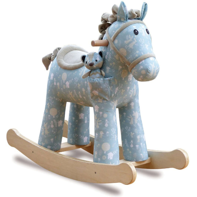 Лошадка-качалка голубая Oscar Pony Голубой Лошадка-качалка голубая Oscar Pony Голубой в Липецке | Loft Concept