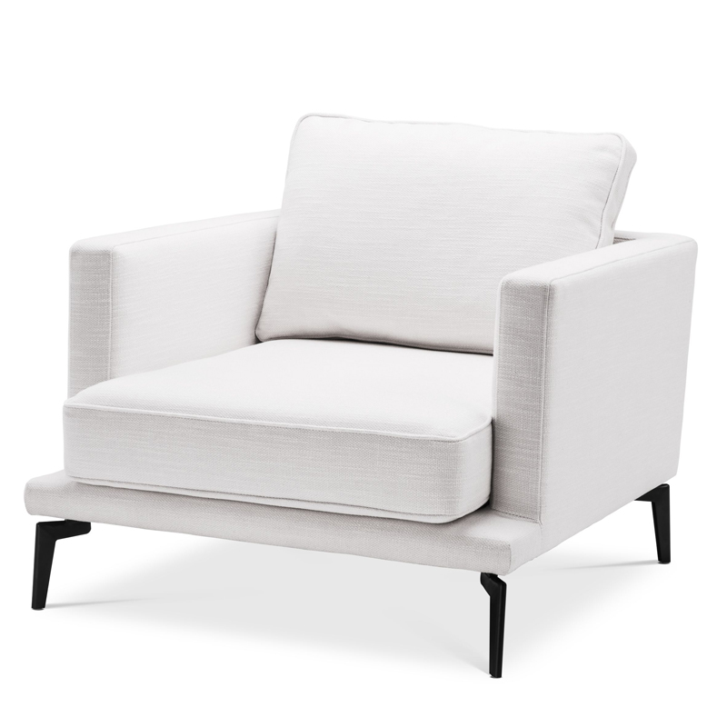 Кресло Eichholtz Chair Avenue 54 Белый Черный в Липецке | Loft Concept 