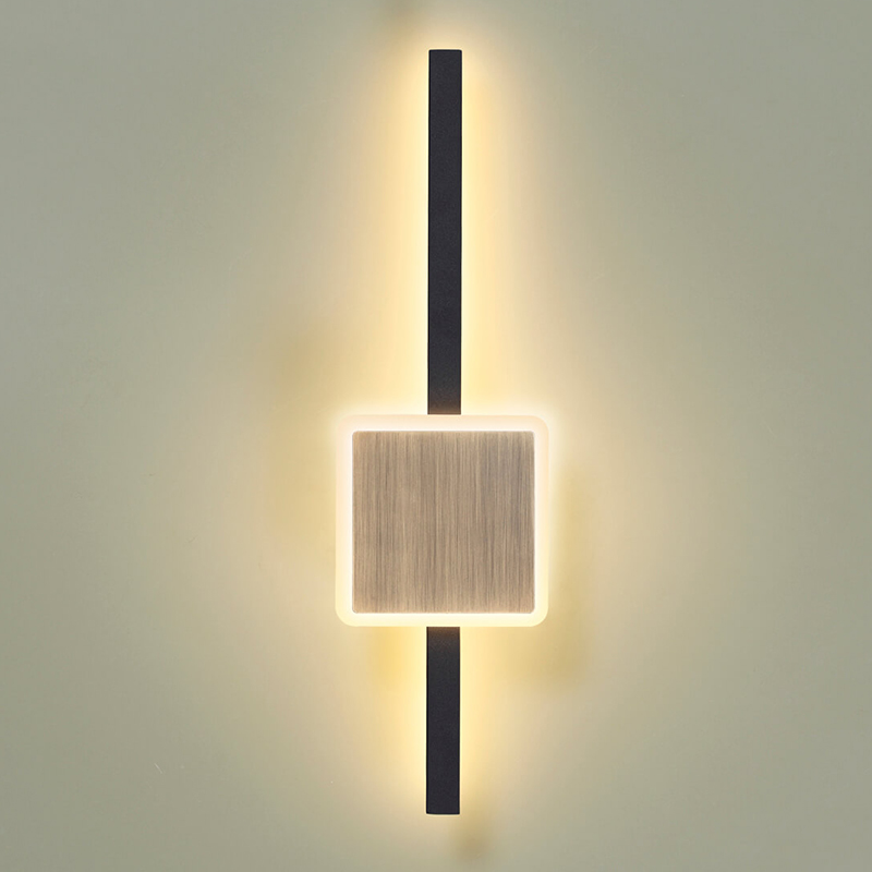 Бра Barrette Square Sconce 40 Черный Античная Бронза Бра Barrette Square Sconce 40 Черный Античная Бронза в Липецке | Loft Concept