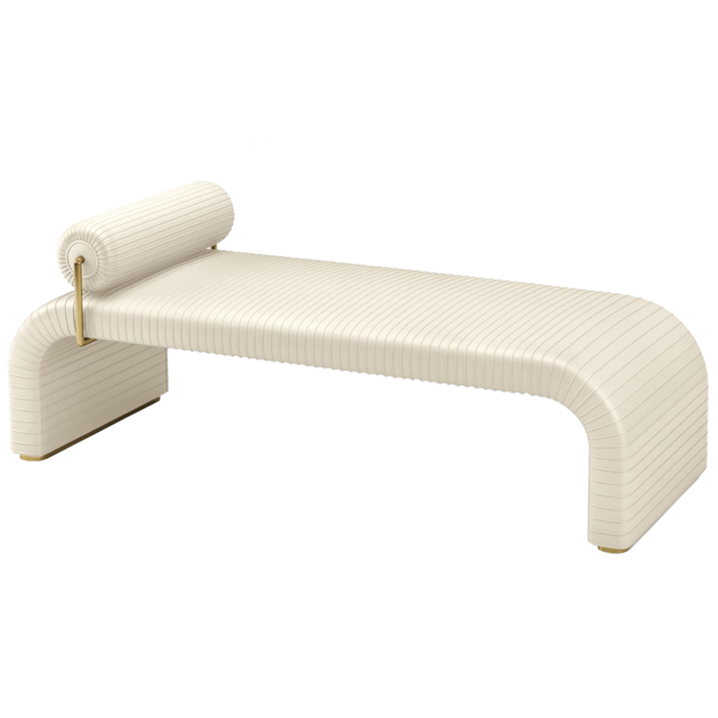 Кушетка California Milk Leather ivory ( слоновая кость ) Кушетка California Milk Leather ivory ( слоновая кость ) в Липецке | Loft Concept