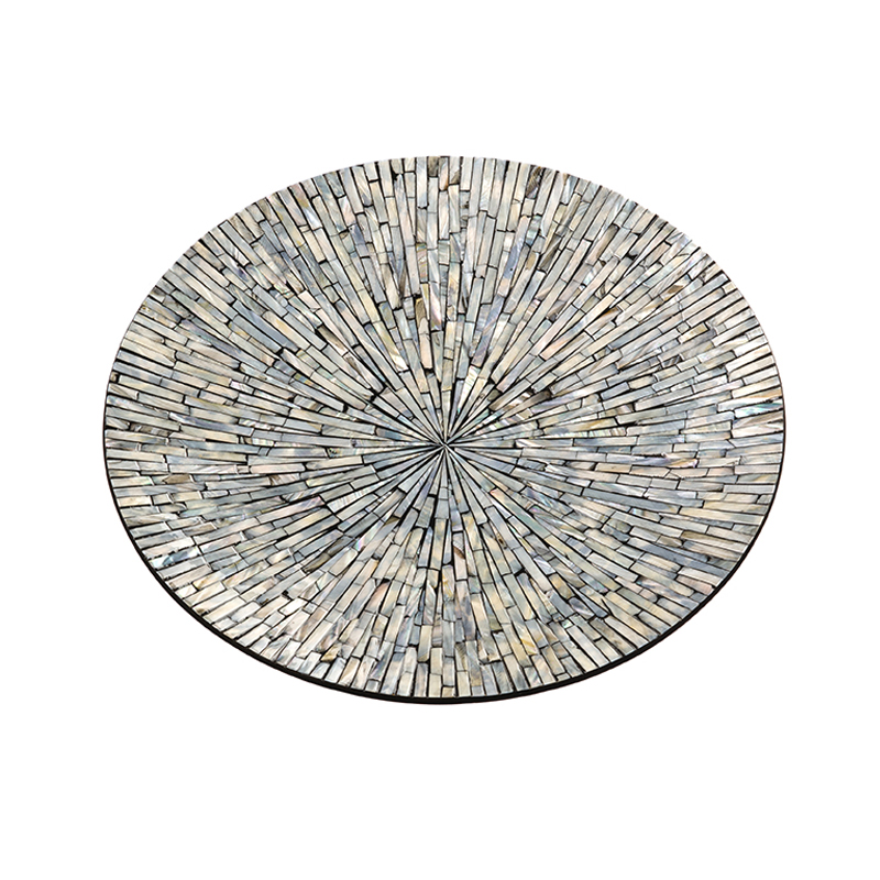 Поднос Nacre Tray Silver Черный Серебряный Поднос Nacre Tray Silver Черный Серебряный в Липецке | Loft Concept