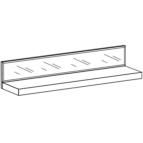 Полка с зеркальным декором Arden Mirror Shelf Полка с зеркальным декором Arden Mirror Shelf в Липецке