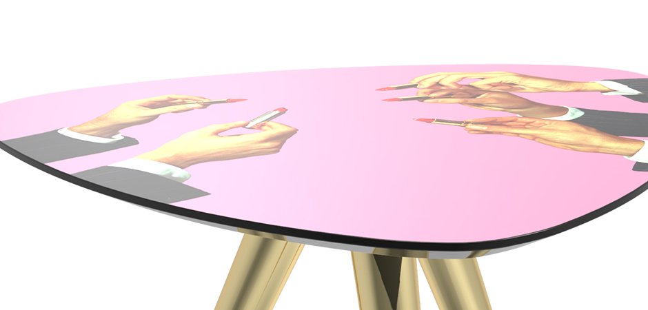 Журнальный стол Seletti Side Table Pink Lipsticks Журнальный стол Seletti Side Table Pink Lipsticks - Loft-Concept в Липецке