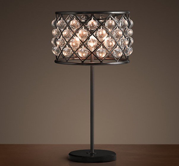 Настольный светильник RH Spencer Table Lamp Черный Настольный светильник RH Spencer Table Lamp Черный в Липецке | Loft Concept