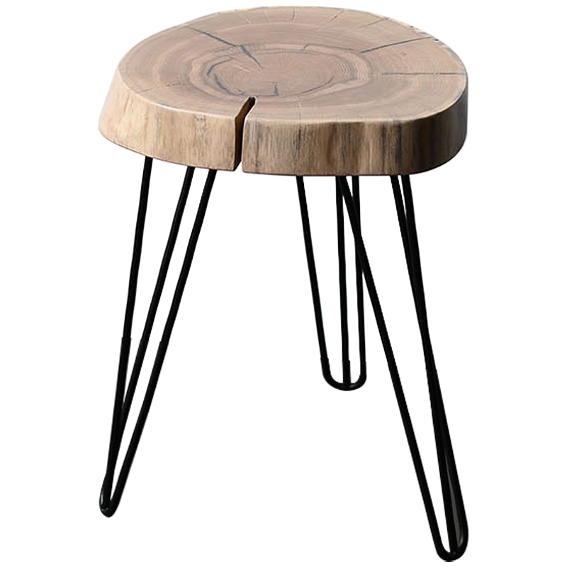 Приставной стол Aariz Industrial Metal Rust Side Table Древесина Черный Приставной стол Aariz Industrial Metal Rust Side Table Древесина Черный в Липецке | Loft Concept