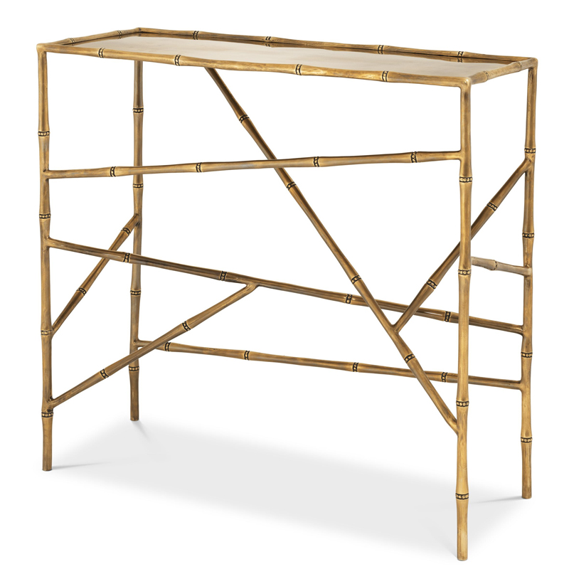 Консоль Eichholtz Console Table Wailea Винтажная латунь в Липецке | Loft Concept 
