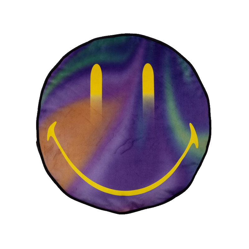 Подушка Gradient Cushion Smiley Желтый Черный Синий Подушка Gradient Cushion Smiley Желтый Черный Синий в Липецке | Loft Concept