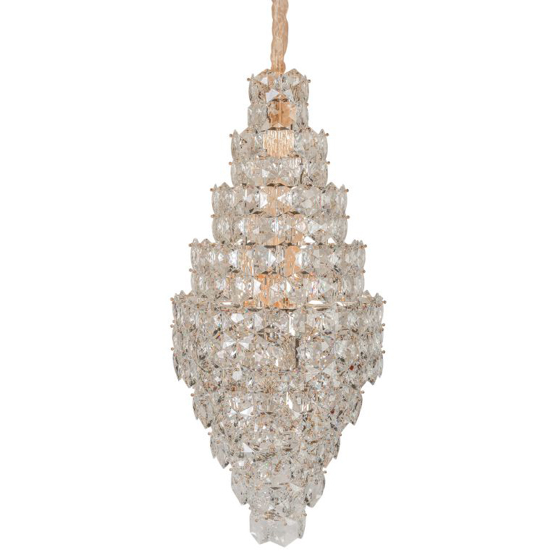 Люстра Tiers Crystal Light Chandelier 65 Золотой Прозрачное Стекло Люстра Tiers Crystal Light Chandelier 65 Золотой Прозрачное Стекло в Липецке | Loft Concept