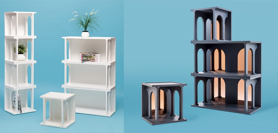 Полка Seletti Renaissance Double Anthracite Полка Seletti Renaissance Double Anthracite - Loft-Concept в Липецке