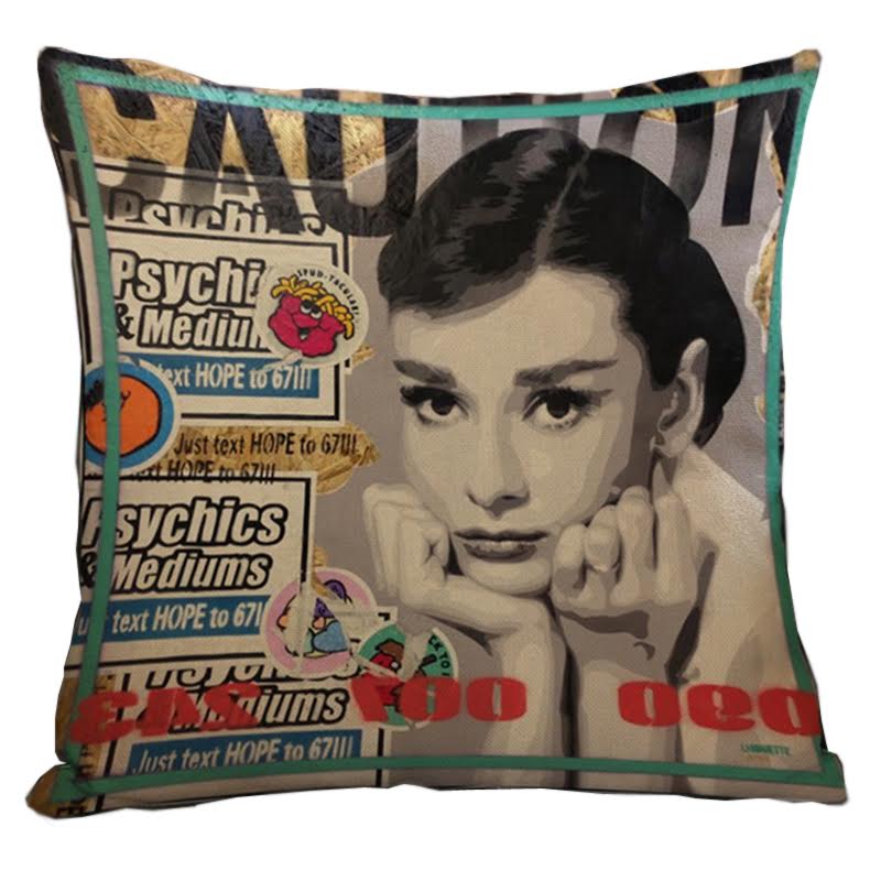 Декоративная подушка Audrey Hepburn #5 Мульти в Липецке | Loft Concept 