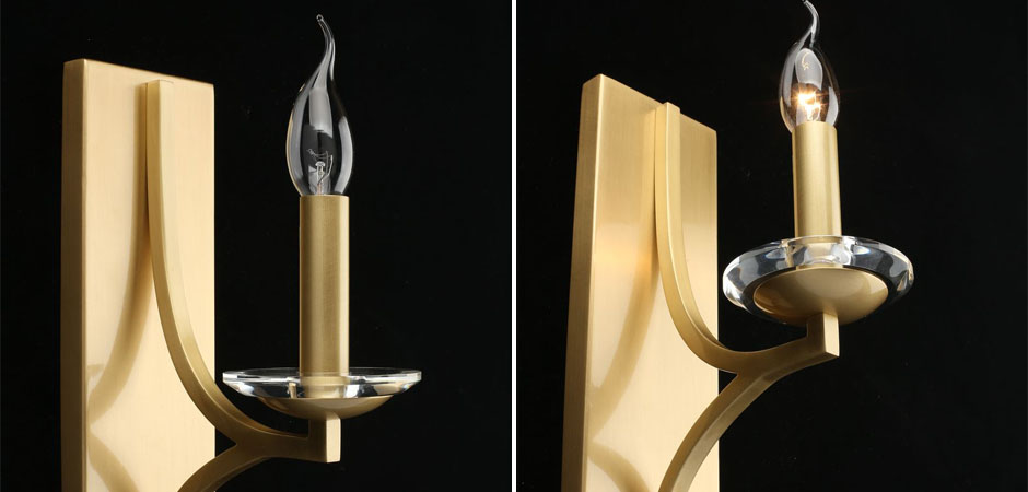 Бра Ancient Sophistication Brass с Хрустальным декором Бра Ancient Sophistication Brass с Хрустальным декором - Loft-Concept в Липецке