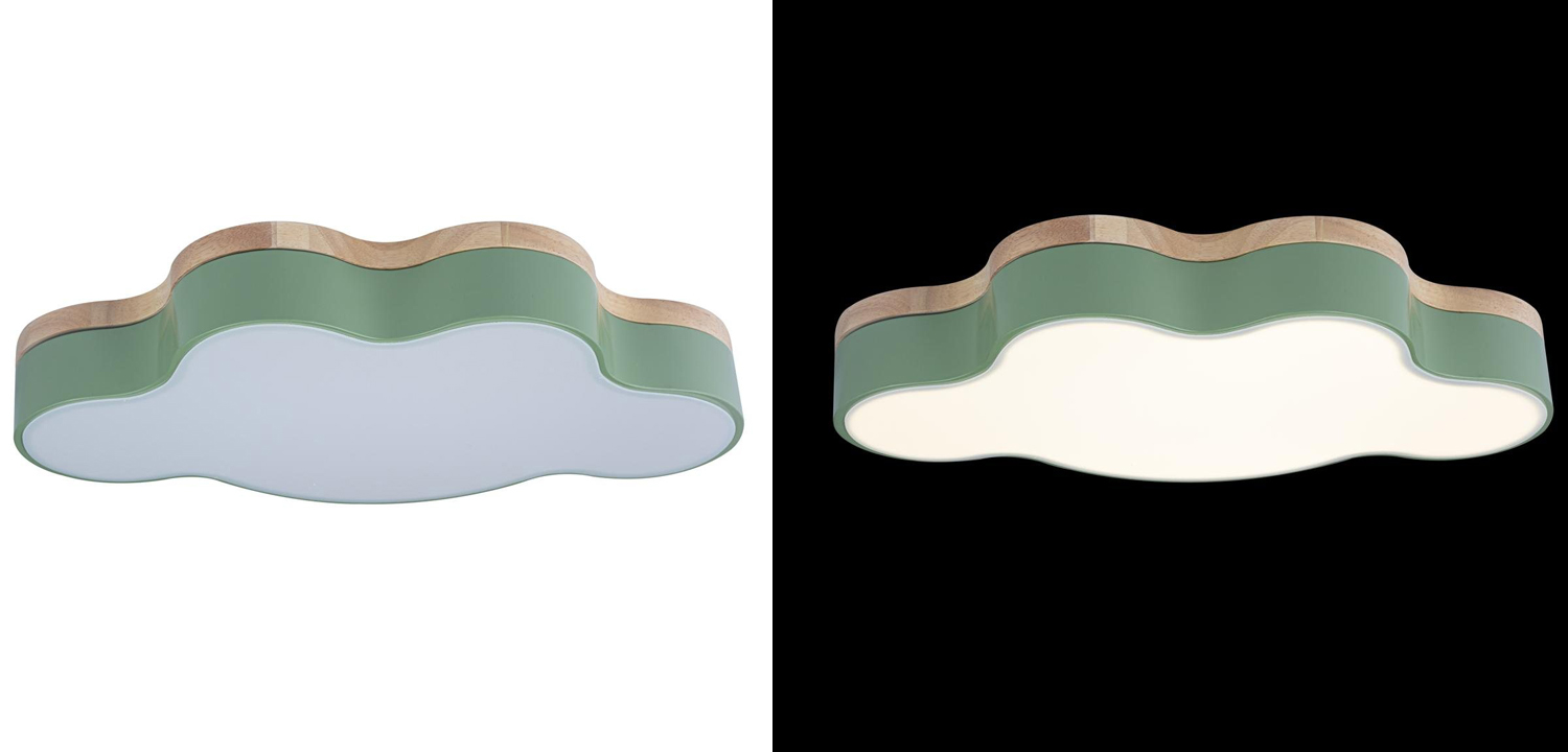 Потолочный светильник Зеленое Облако - фото