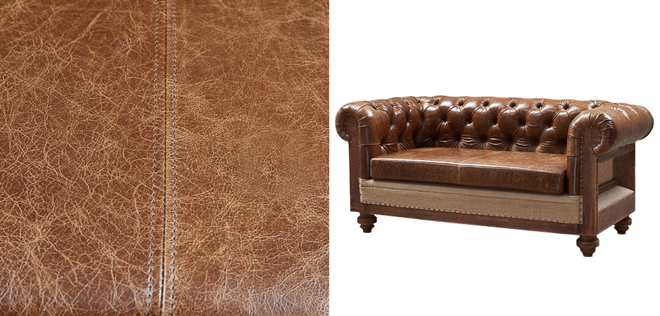 Диван Deconstructed Chesterfield Sofa double Brown leather Диван Deconstructed Chesterfield Sofa double Brown leather - Loft-Concept в Липецке