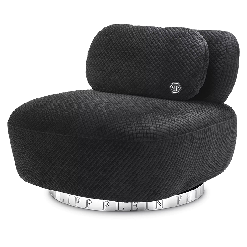 Кресло Philipp Plein Chair Signature Черный Хром Кресло Philipp Plein Chair Signature Черный Хром в Липецке | Loft Concept
