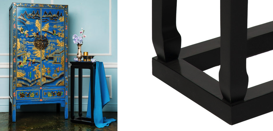 Приставной столик Chinese Side Table Black Приставной столик Chinese Side Table Black - Loft-Concept в Липецке
