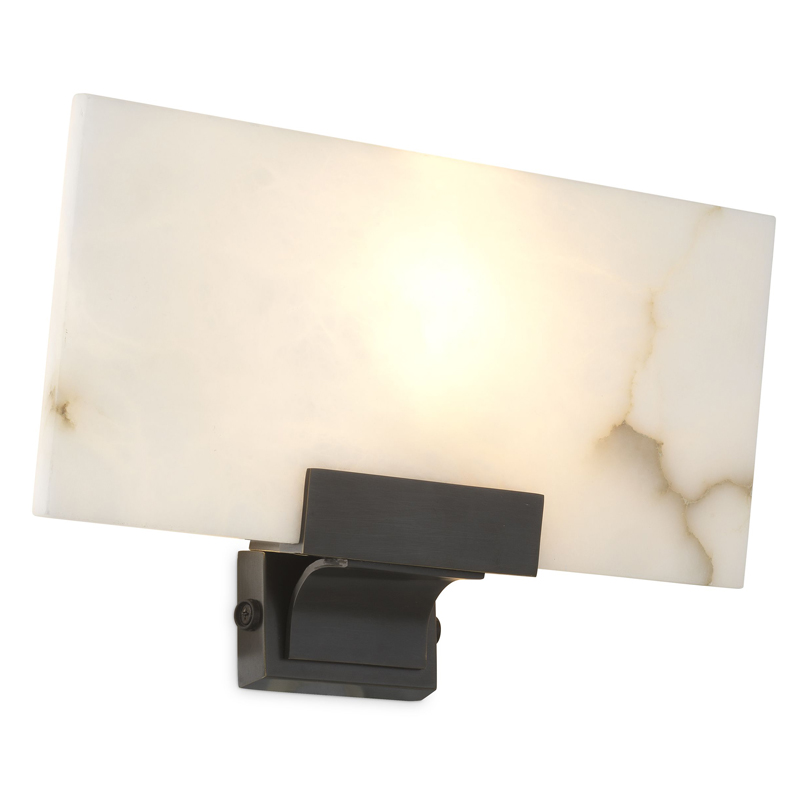 Бра Eichholtz Wall Lamp Zen Темная бронза Белый Бра Eichholtz Wall Lamp Zen Темная бронза Белый в Липецке | Loft Concept