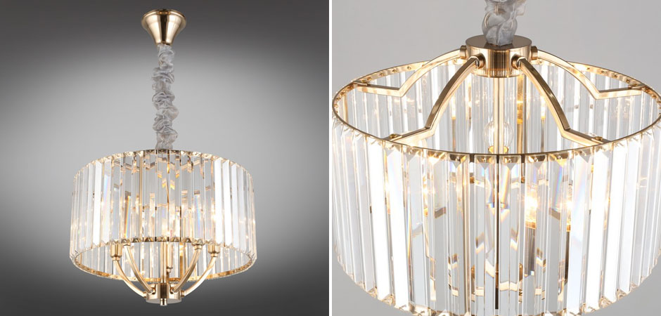 Хрустальная Люстра Glass Strips Gold Хрустальная Люстра Glass Strips Gold - Loft-Concept в Липецке