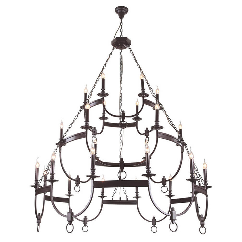Люстра Claudette Chandelier 24 Коричневый Люстра Claudette Chandelier 24 Коричневый в Липецке | Loft Concept