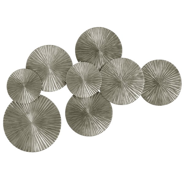 Арт-объект Apollo Silver Wall Plaque Disc Серебряный Арт-объект Apollo Silver Wall Plaque Disc Серебряный в Липецке | Loft Concept