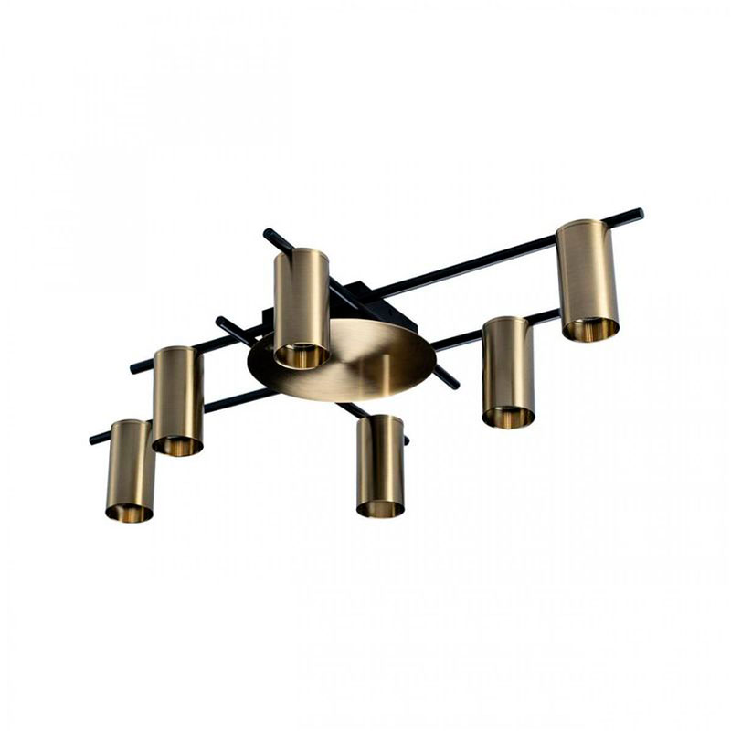 Потолочный светильник Aigle Ceiling Light 6 Латунь Латунь Черный Потолочный светильник Aigle Ceiling Light 6 Латунь Латунь Черный в Липецке | Loft Concept