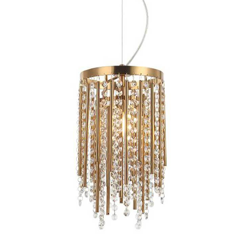 Подвесной светильник Crystal Wind Chimes Bronze Hanging Lamp Бронза Прозрачный Подвесной светильник Crystal Wind Chimes Bronze Hanging Lamp Бронза Прозрачный в Липецке | Loft Concept