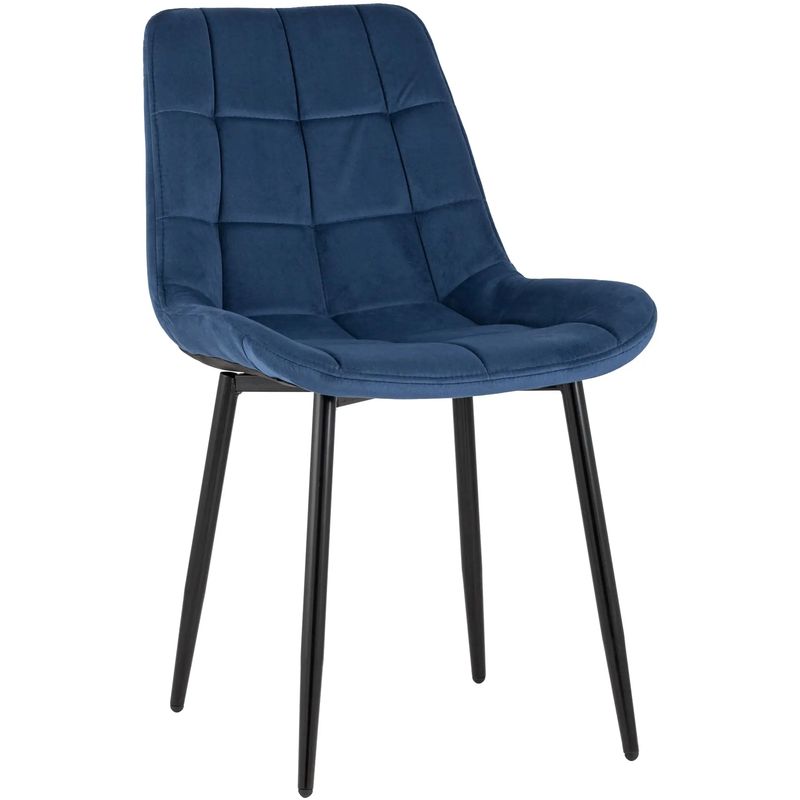 Стул NANCY Chair Синий Цвет Черные Ножки Синий Черный Стул NANCY Chair Синий Цвет Черные Ножки Синий Черный в Липецке | Loft Concept