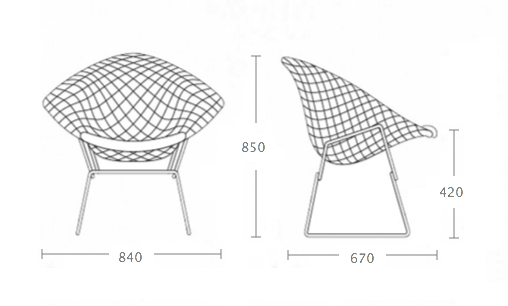 Кресло Bertoia Diamond Chair Кресло Bertoia Diamond Chair в Липецке