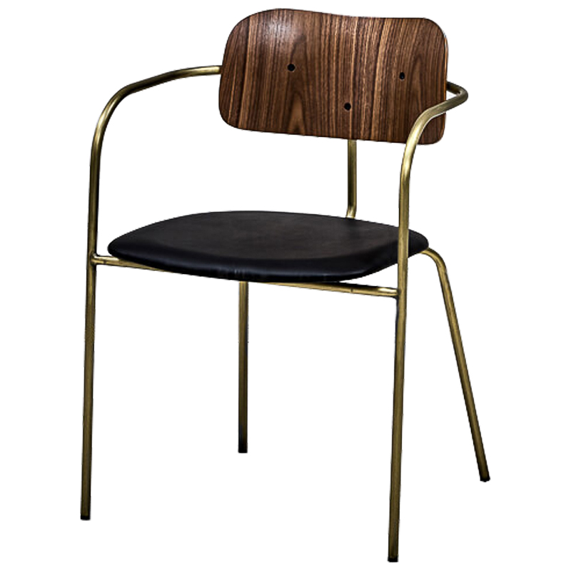 Стул Pilar Loft Stool black Черный Коричневый Бронза Стул Pilar Loft Stool black Черный Коричневый Бронза в Липецке | Loft Concept