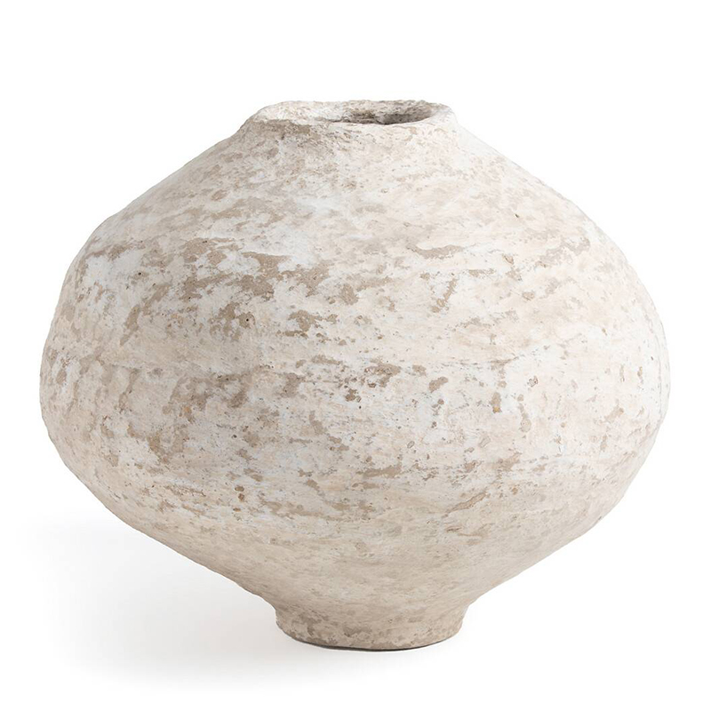 Ваза Csaba Papier Mache Vase 35 Бежево-серый Ваза Csaba Papier Mache Vase 35 Бежево-серый в Липецке | Loft Concept