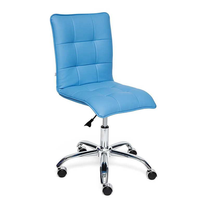 Кресло Deborah eco-leather light blue Голубой Хром Кресло Deborah eco-leather light blue Голубой Хром в Липецке | Loft Concept