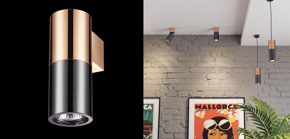 Спот Spot Illumination Sconce Black & Copper Спот Spot Illumination Sconce Black & Copper - Loft-Concept в Липецке