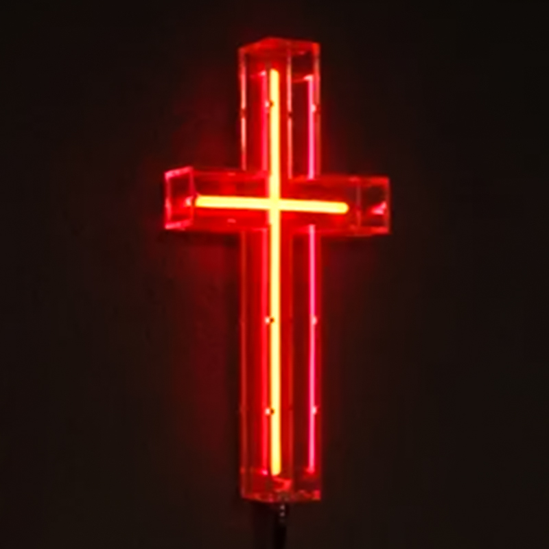 Неоновая настенная лампа Red Cross Neon Wall Lamp Красный Прозрачный Неоновая настенная лампа Red Cross Neon Wall Lamp Красный Прозрачный в Липецке | Loft Concept