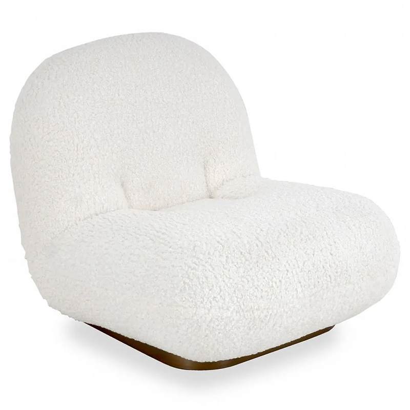 Кресло Herbie White Armchair Белый Золотой Кресло Herbie White Armchair Белый Золотой в Липецке | Loft Concept