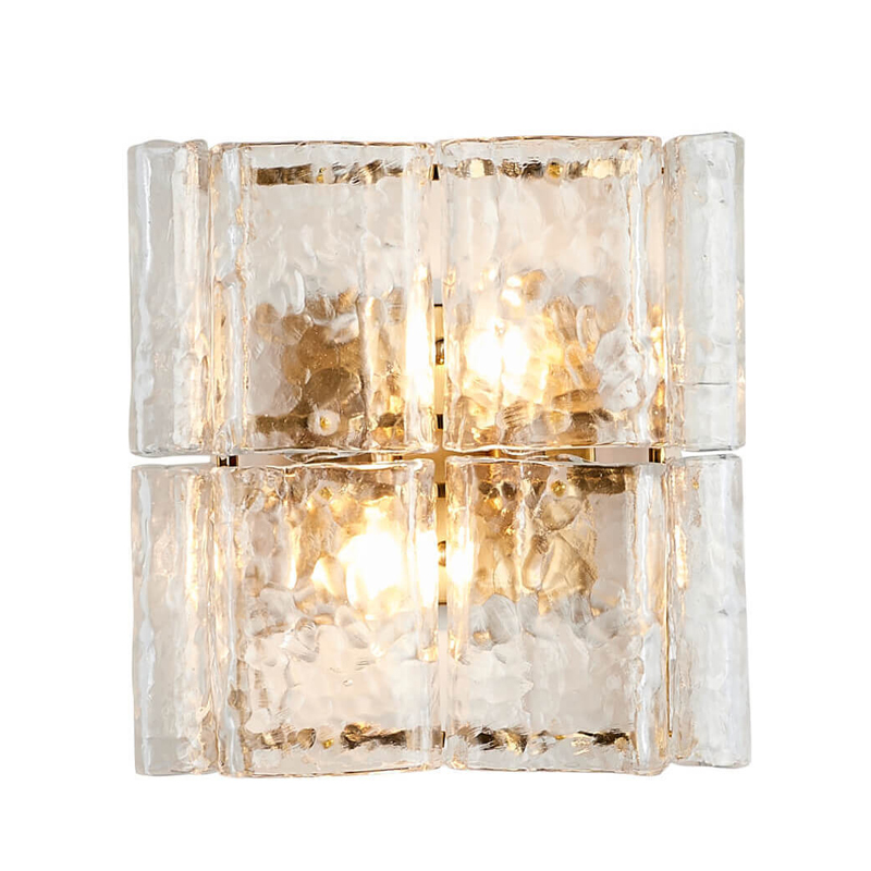 Бра Textured Glass Chandelier bronze Бронза Прозрачное Стекло Бра Textured Glass Chandelier bronze Бронза Прозрачное Стекло в Липецке | Loft Concept