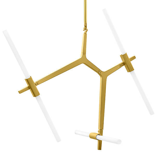 Люстра Агнес Chandelier Gold 6 Золотой Белый Люстра Агнес Chandelier Gold 6 Золотой Белый в Липецке | Loft Concept