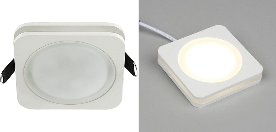 Белый квадратный спот Embedded Light Белый квадратный спот Embedded Light - Loft-Concept в Липецке