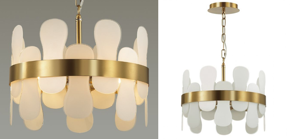Люстра Eve Chandelier фигурное стекло диаметр 40 см Люстра Eve Chandelier фигурное стекло диаметр 40 см - Loft-Concept в Липецке