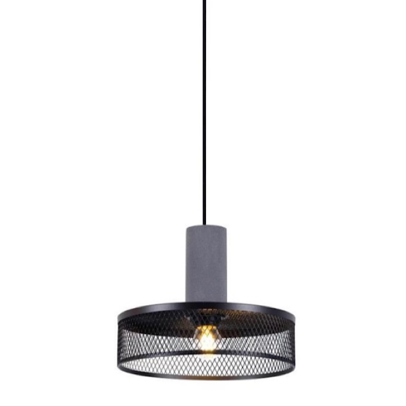 Подвесной светильник Loft Black Riveted Mesh Lighting Серый Черный матовый Подвесной светильник Loft Black Riveted Mesh Lighting Серый Черный матовый в Липецке | Loft Concept