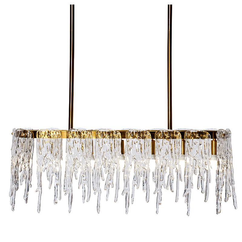 Люстра Cold Heart Line Gold Chandelier Золотой Люстра Cold Heart Line Gold Chandelier Золотой в Липецке | Loft Concept